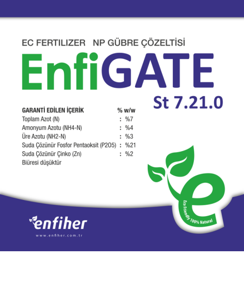 Enfiher Zirai İlaç EnfiGATE ST-7-21-0 + ME NPK Gübre Çözeltisi